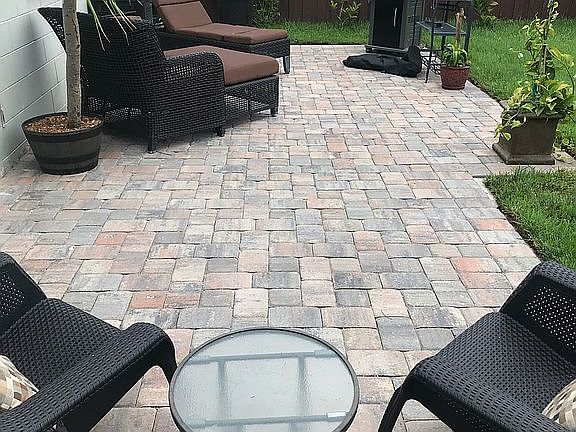 Backyard patio