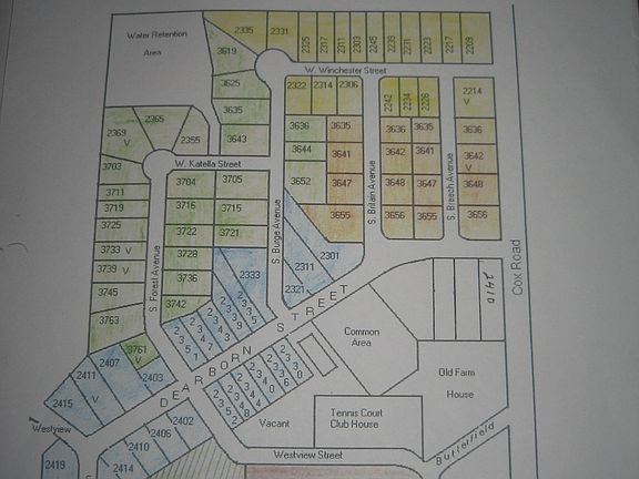 Chesterfield Lot Map