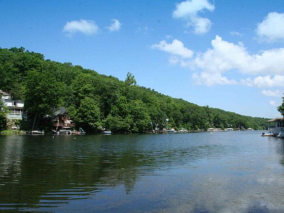 Blue skies, mature trees and the lake.  Just what the doctor ordered.