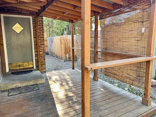 Covered back porch