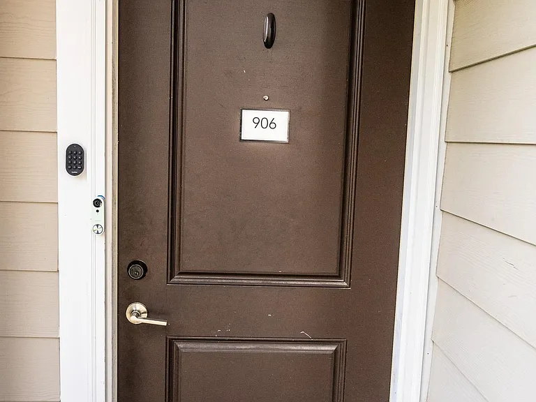 Main entrance with digital lock