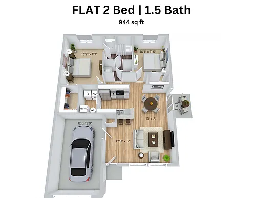 Floor plan 2X15
