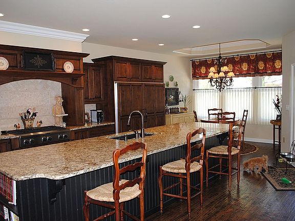 Chef's kitchen open to family room