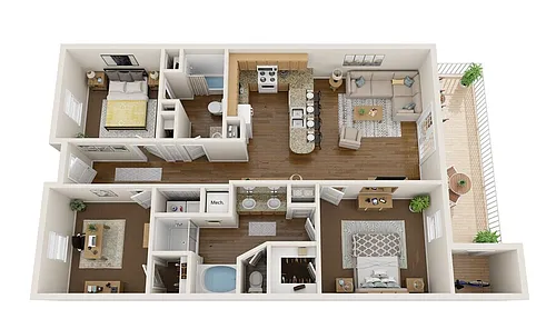 Floor plan 3 bedroom 3 bathroom