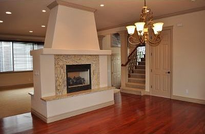 Dining Room w/Dbl Sided Gas Fireplace