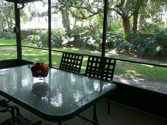 View from screened lanai