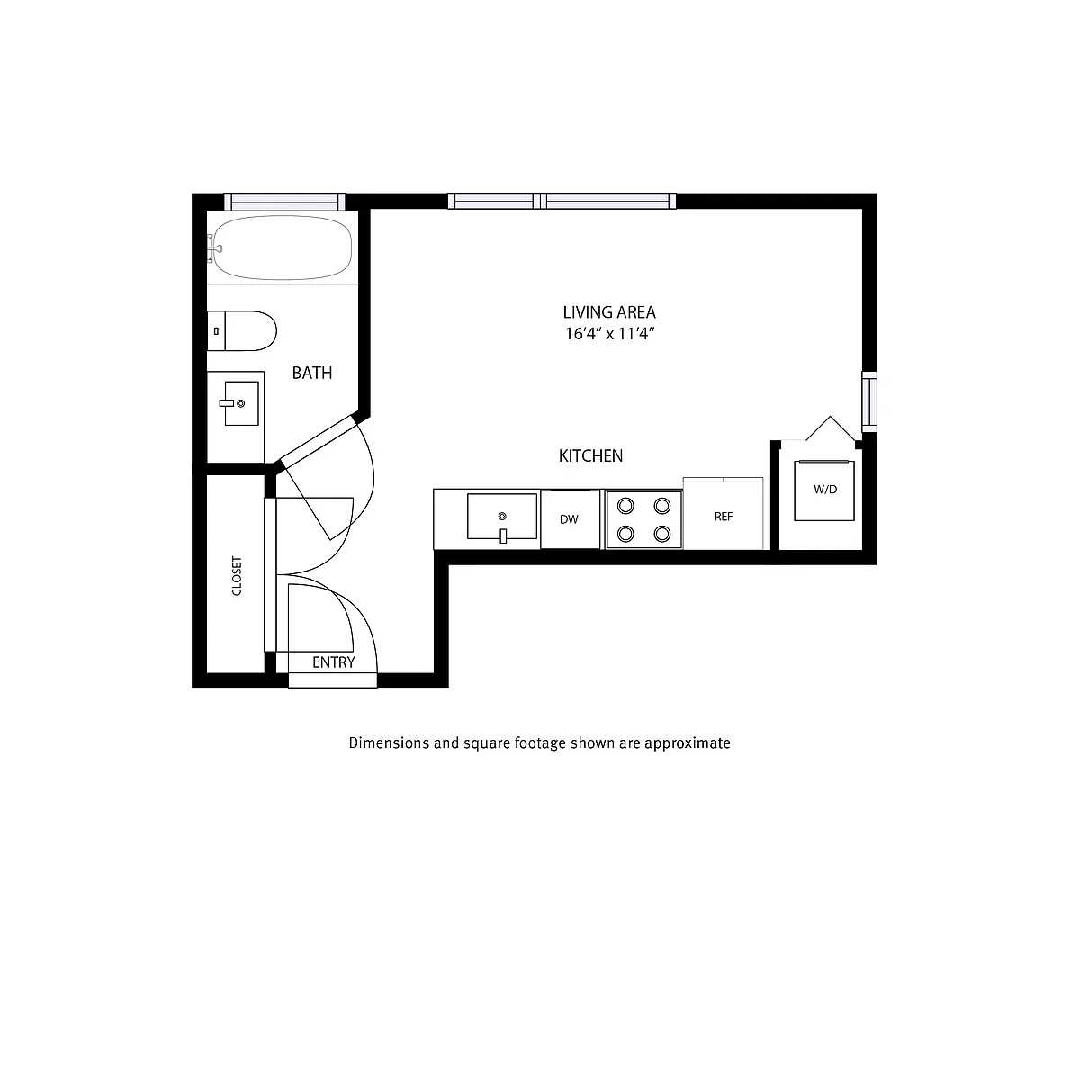 Floor plan Studio A
