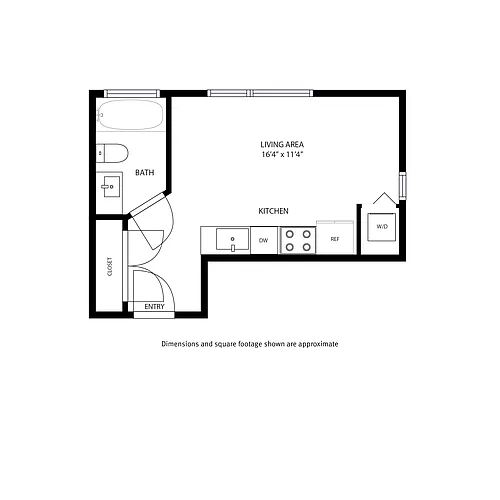 Floor plan Studio A