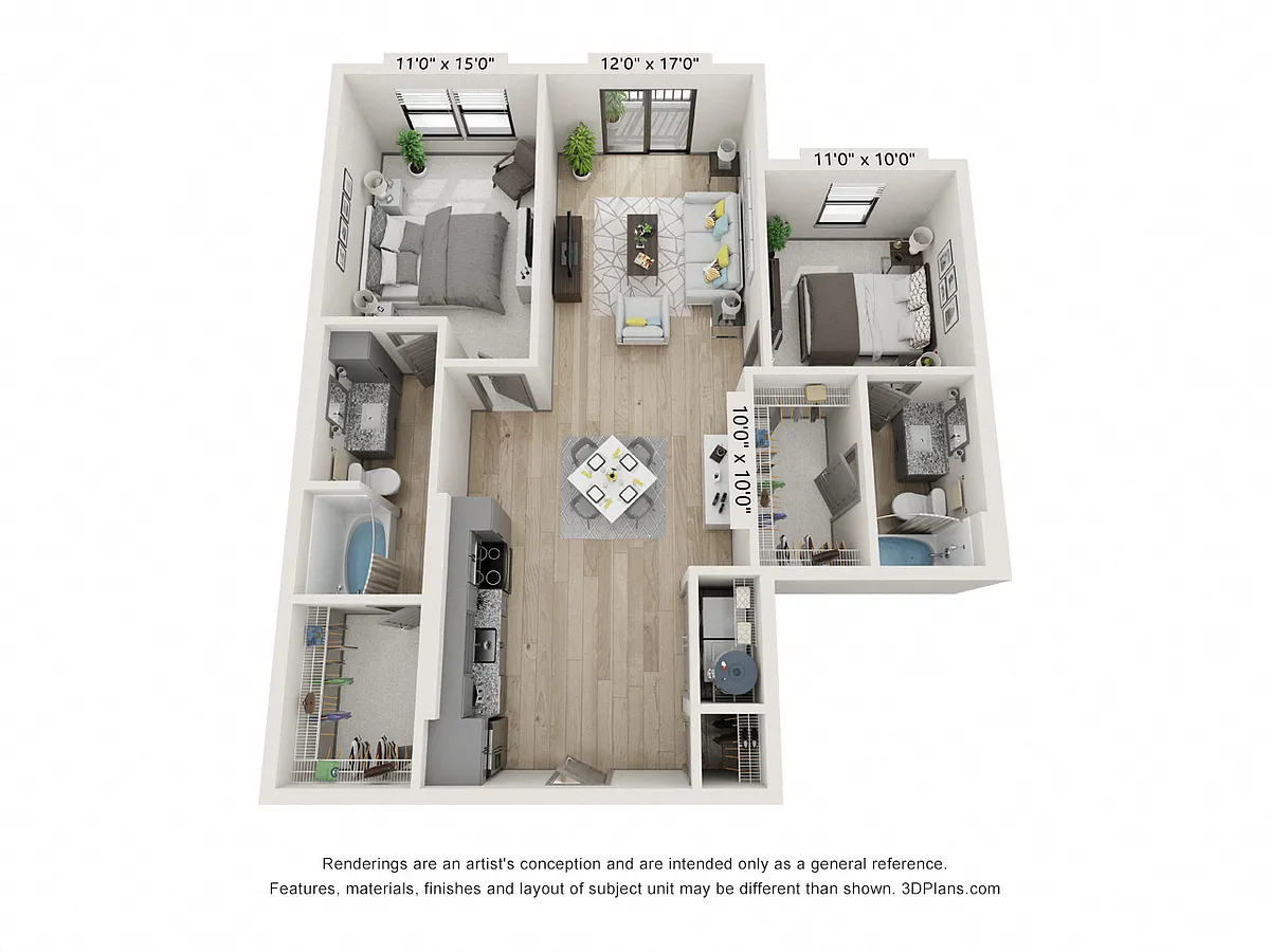 Floor plan The Grant - B8