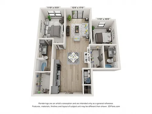 Floor plan The Grant - B8