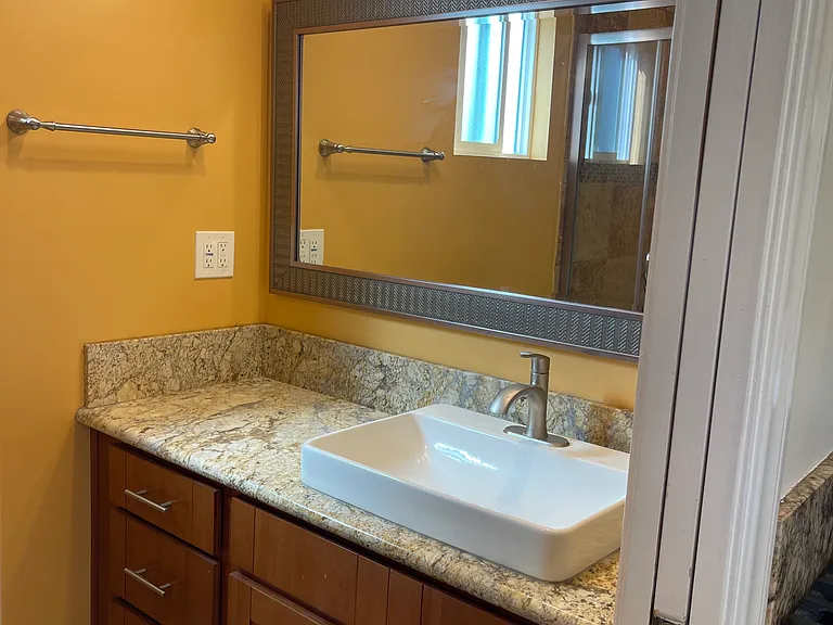 Bathroom Vanity and Mirror