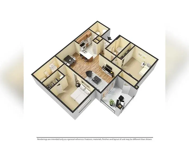 Floor plan 2X2-1022