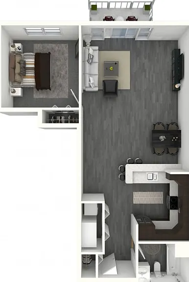 One Bedroom, One Bath - Medium One Bedroom, One Bath - Medium