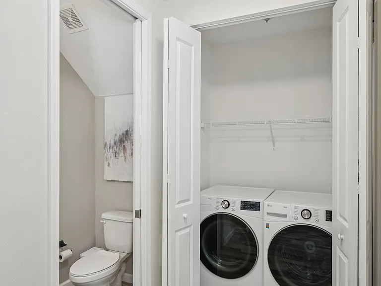 Laundry and Guest Half Bathroom