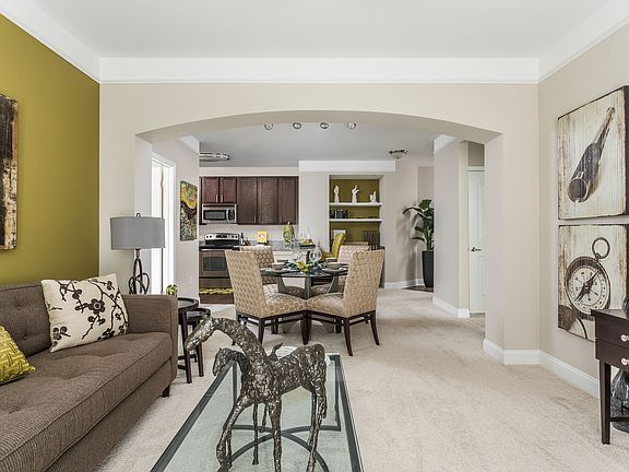 Spacious Open Living and Dining Room - Creekstone at RTP