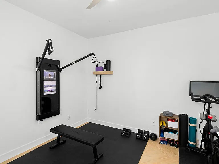 Office/workout room. Tonal in action