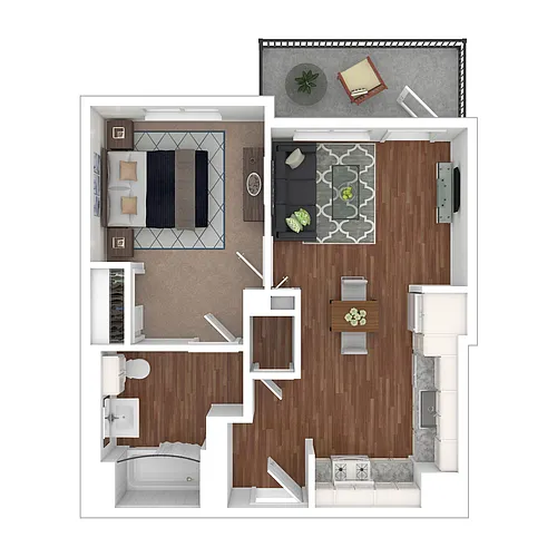 Floor plan One Bedroom