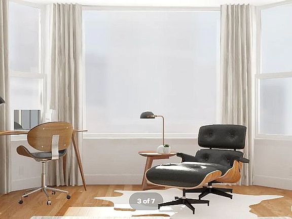 Home office virtually staged