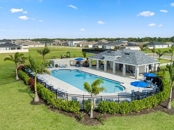 Community pool and cabana