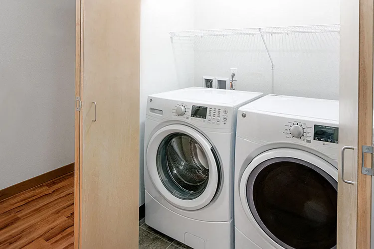 3 and 4 bedroom units offer a washer and dryer.