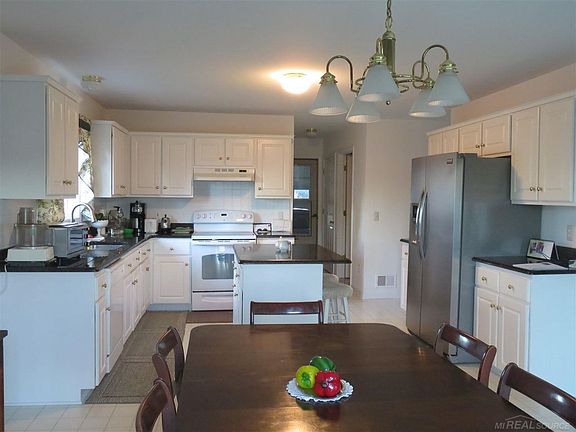 Gourmet Kitchen Features: Granite Counter Tops, Double Stainless Steel Sinks, Granite Kitchen Island