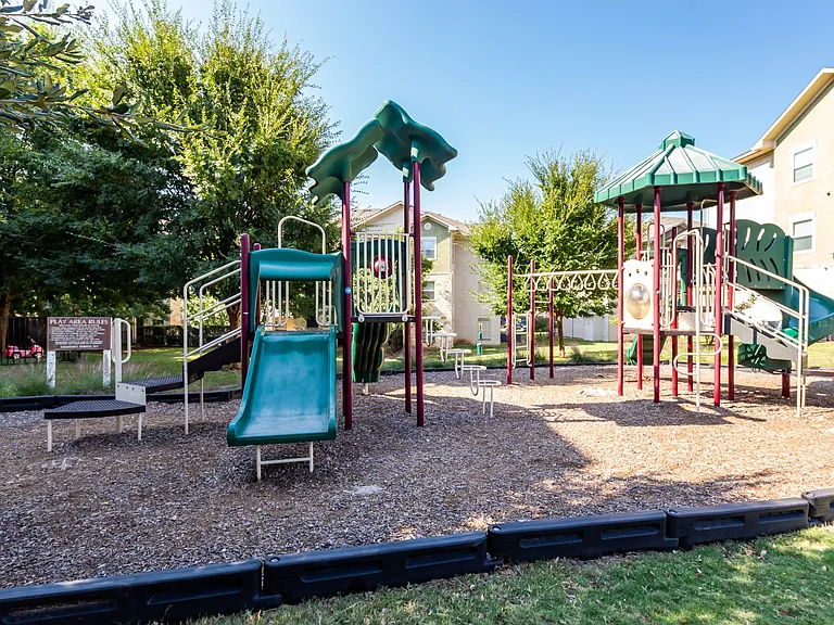 Our tot lot is a great way for the whole family to enjoy Alister Oak Hill
