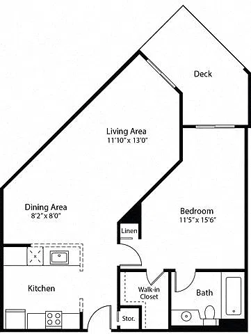 Floor plan 1A w/ Balcony Renovation 3