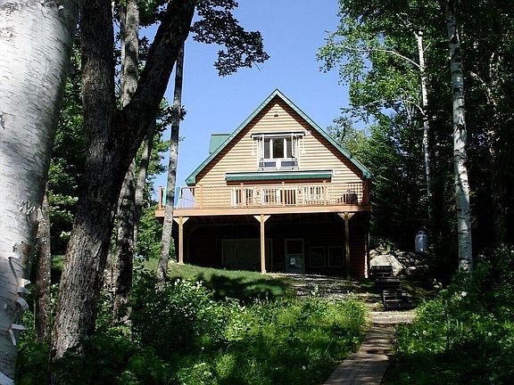 Front of house facing lake