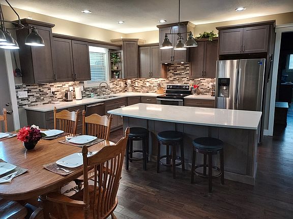 Main floor kitchen and dining room