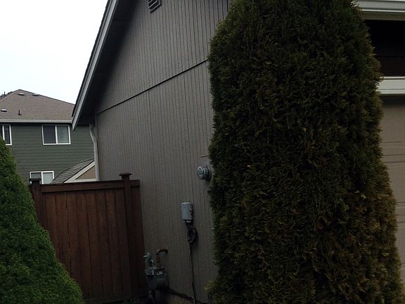 Left front of home
