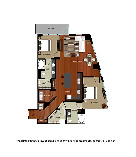 Floor plan B5 - Renovated