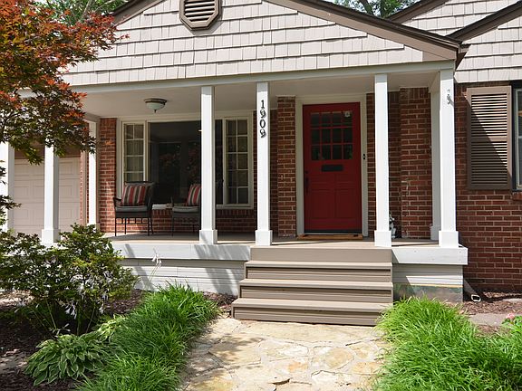 Charming and unique front porch
