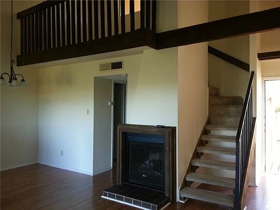 Fireplace and stairs