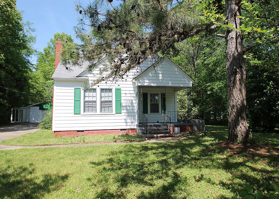House is set back from the road