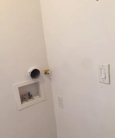 laundry hook-ups for STACKABLE washer and dryer only
