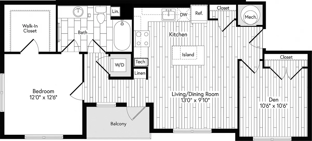 Floor plan 1 DEN EAST