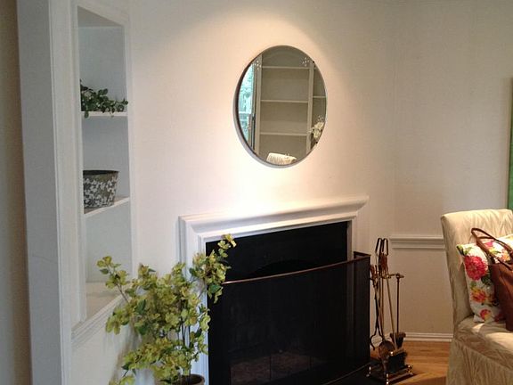 Wood-burning fireplace