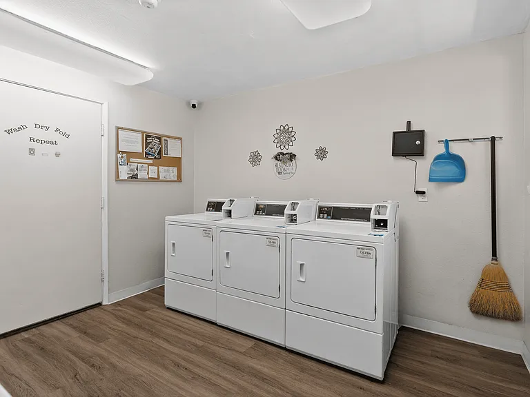 On-site laundry facilities for resident convenience.