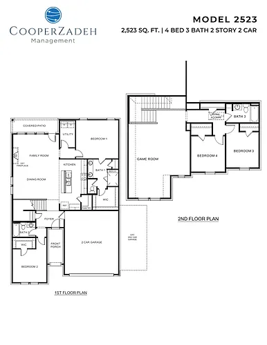 Floor plan 4 Bed 3 Bath