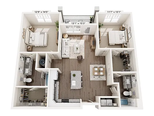 Floor plan B1