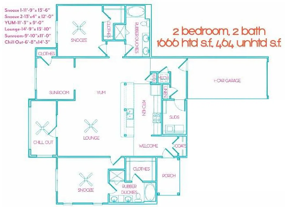 Floor plan Goby Clown