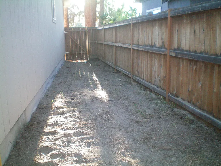 Fenced dog run