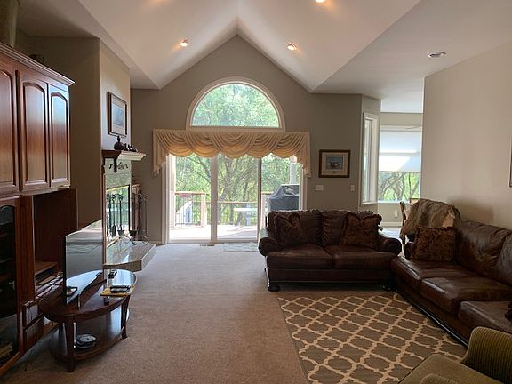 Spacious living area with roomy deck off of the back