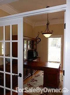 Office Across Dining Rm : 2 sets of French doors