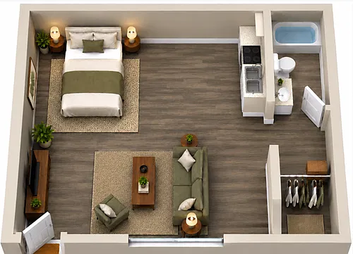Floor plan Studio
