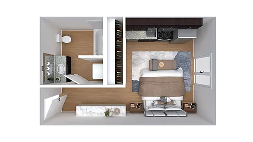 Floor plan Studio Type B