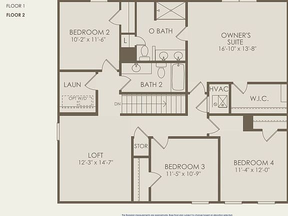 Rosella Floor Plan, Quick Move-In Home, Floor 2