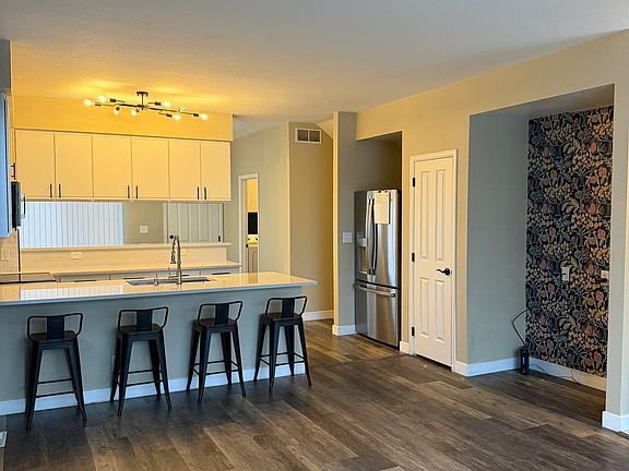 Kitchen + built in desk space