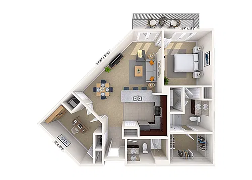 Floor plan Peach