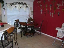 Nice dining room located off the kitchen. 